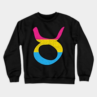 Pansexual Taurus Pride Flag Zodiac Sign Crewneck Sweatshirt